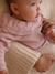 Newborn Set: Knitted Romper + Tights mauve - vertbaudet enfant 