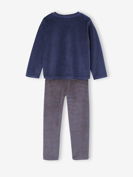 Pack of 2 Dino Velour Pyjamas for Boys caramel - vertbaudet enfant 