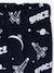 Velour Pyjamas with Printed Rocket for Boys navy blue - vertbaudet enfant 