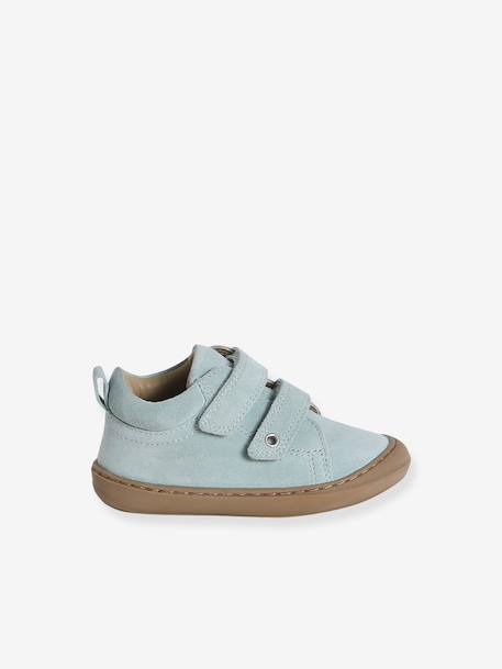 Soft Leather Ankle Boots for Babies, Designed for First Steps bronze+dusky pink+gold+mauve+printed beige+printed blue+printed green+printed pink+rose+rosy+set pink+turquoise - vertbaudet enfant 