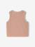 Sleeveless faux fur baby cardigan rosy - vertbaudet enfant 