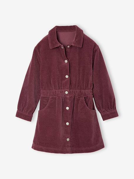 Robe en velours fille mauve - vertbaudet enfant 