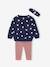 Ensemble bébé fille 3 pièces sweat + legging + bandeau personnalisable marine - vertbaudet enfant 