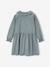 Corduroy Dress for Girls anthracite+sage green - vertbaudet enfant 