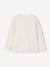 Printed Long-Sleeved T-Shirt with Details in Relief, for Boys marl white+pecan nut - vertbaudet enfant 