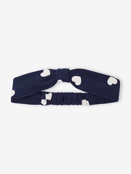 Ensemble bébé fille 3 pièces sweat + legging + bandeau personnalisable marine - vertbaudet enfant 
