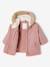 Parka + doudoune fine bébé 3 en 1 olive+vieux rose - vertbaudet enfant 