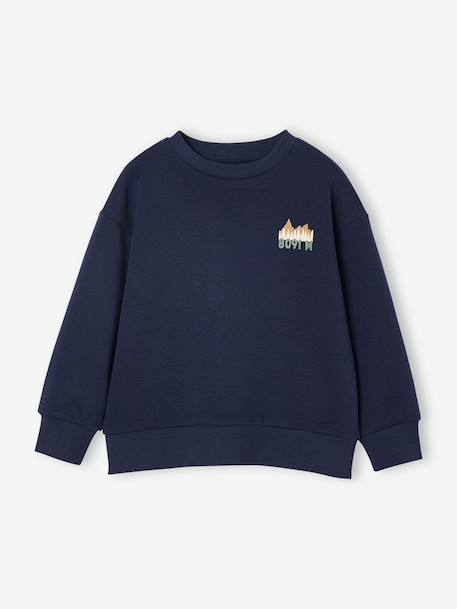 Pull Printemps été Col Rond T-shirt Manches Longues Rayé Pour Garçon - Coton Doux - Taille 140 Cm (~9-10 Ans) - Blanc Combinaison Hiver