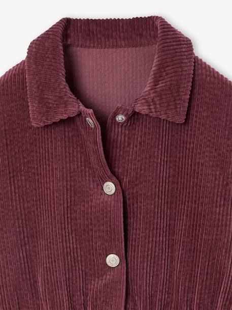 Corduroy Dress for Girls mauve - vertbaudet enfant 