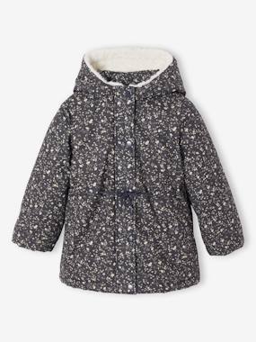 Parka fille à capuche romantique - vertbaudet enfant Fille-Parka fille à capuche romantique