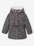 Romantic Hooded Parka for Girls green+navy blue - vertbaudet enfant 