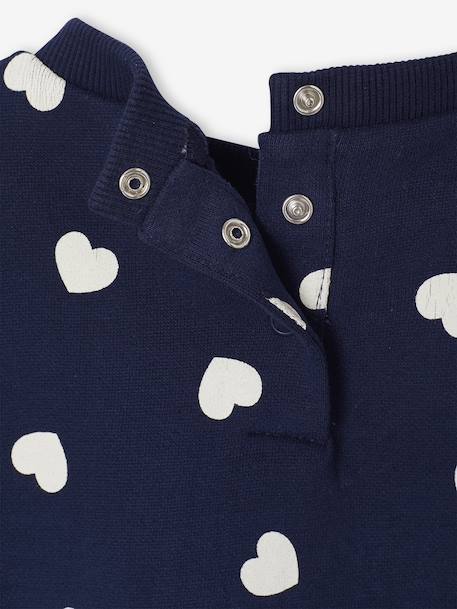 Ensemble bébé fille 3 pièces sweat + legging + bandeau personnalisable marine - vertbaudet enfant 