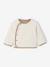 Pull naissance en sherpa boutonné devant écru - vertbaudet enfant 
