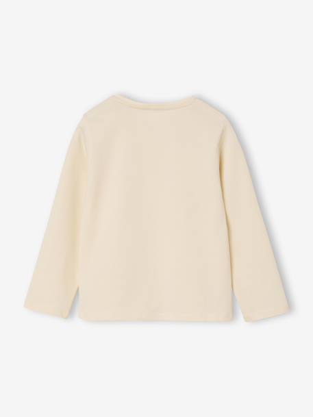 Tee-shirt fille étoiles brillantes vanille - vertbaudet enfant 