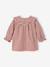 Dress in Gingham Flannel for Newborns ecru - vertbaudet enfant 