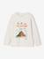 Printed Long-Sleeved T-Shirt with Details in Relief, for Boys marl white+pecan nut - vertbaudet enfant 