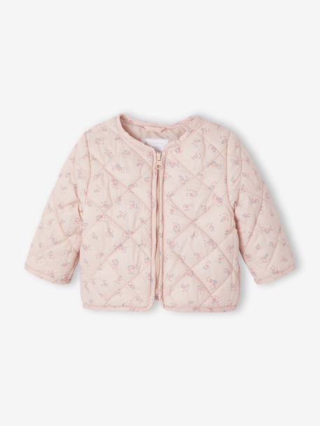 Parka + lightweight jacket 3-in-1 for babies old rose+olive - vertbaudet enfant 