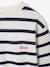 Striped Long-Sleeved T-Shirt for Boys ecru+night blue - vertbaudet enfant 