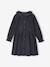 Corduroy Dress for Girls anthracite+sage green - vertbaudet enfant 