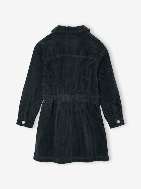 Robe en velours fille mauve+vert sapin - vertbaudet enfant 