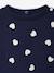 Ensemble bébé fille 3 pièces sweat + legging + bandeau personnalisable marine - vertbaudet enfant 