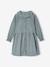 Corduroy Dress for Girls anthracite+sage green - vertbaudet enfant 