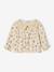 Baby's printed blouse with crochet collar vanilla - vertbaudet enfant 