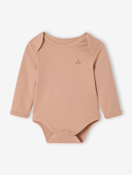 Pack of 5 Bodysuits with Cutaway Shoulders for Newborns pale pink - vertbaudet enfant 