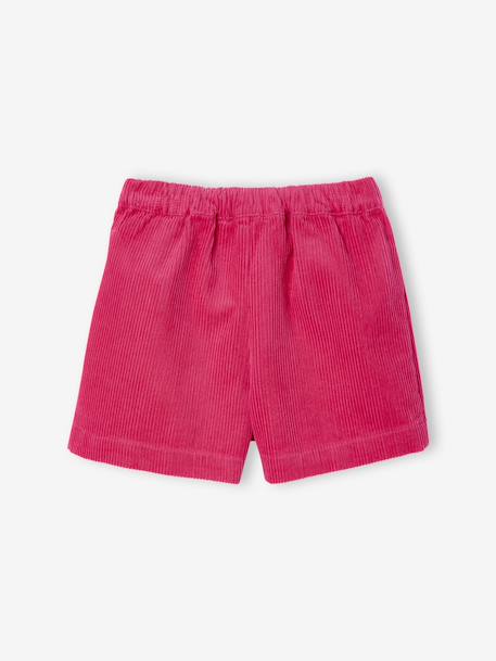 Girl's velvet skort fuchsia - vertbaudet enfant 