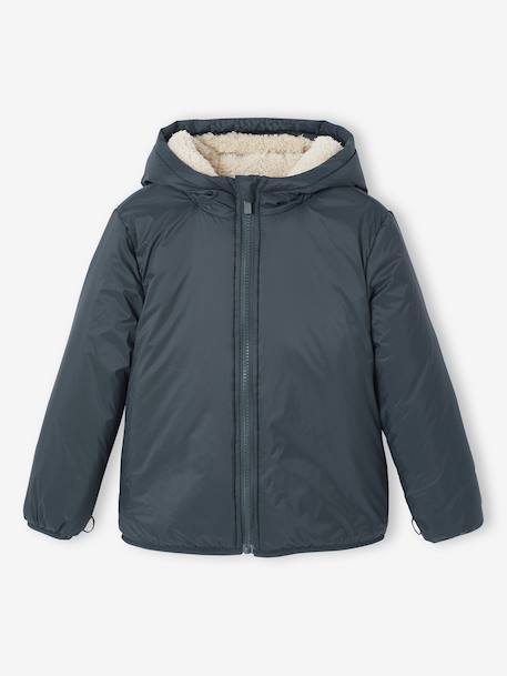 Parka garçon 3 en 1 blouson amovible kaki+lichen+Marine grisé+noix de pécan - vertbaudet enfant 
