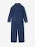 Denim Worker-Style Jumpsuit for Girls medium blue - vertbaudet enfant 