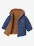 Reversible Hooded Lightweight Jacket for Girls navy blue - vertbaudet enfant 