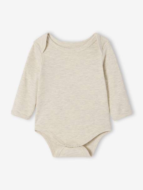 Pack of 5 Bodysuits with Cutaway Shoulders for Newborns pale pink - vertbaudet enfant 
