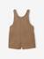 Short Corduroy Dungarees for Babies pecan nut - vertbaudet enfant 