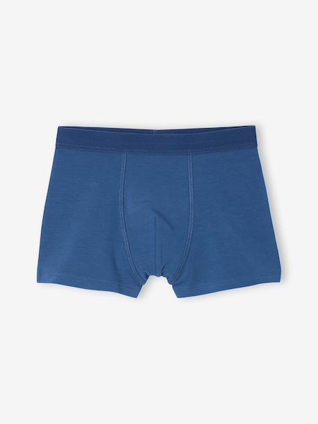 Pack of 5 Plain & Striped Boxer Shorts for Boys multicoloured - vertbaudet enfant 