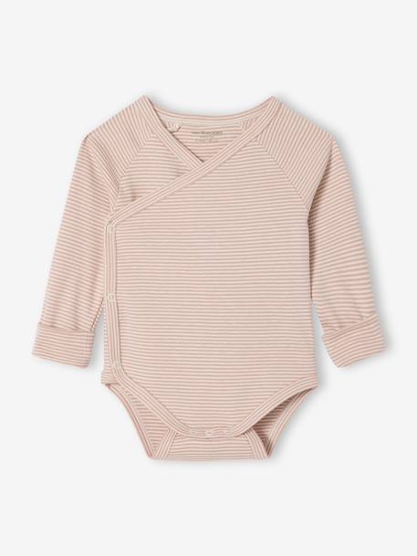 Pack of 3 Size-Adaptable Bodysuits for Babies rose - vertbaudet enfant 