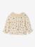 Baby's printed blouse with crochet collar vanilla - vertbaudet enfant 