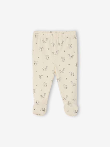 Pack of 2 Footed Trousers for Newborns beige - vertbaudet enfant 