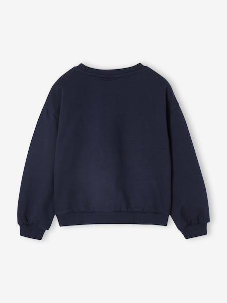 Girl's Disney LILO & STITCH Christmas sweatshirt navy blue - vertbaudet enfant 