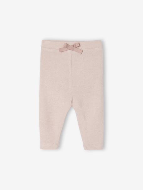 Knitted Trousers for Newborns mauve - vertbaudet enfant 