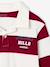 Striped Yarn-Dyed Polo Shirt for Boys bordeaux red - vertbaudet enfant 