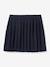 Girl's knitted pleated skirt CYRILLUS navy blue - vertbaudet enfant 
