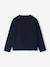 T-shirt animation lettres manches longues fille écru+marine - vertbaudet enfant 