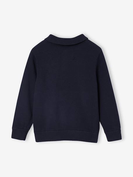 Plain Polo-Neck Jumper night blue - vertbaudet enfant 