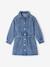 Denim Dress for Girls medium blue - vertbaudet enfant 