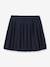 Girl's knitted pleated skirt CYRILLUS navy blue - vertbaudet enfant 