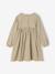 Gingham Dress with Ruffles for Girls chequered grey+olive - vertbaudet enfant 