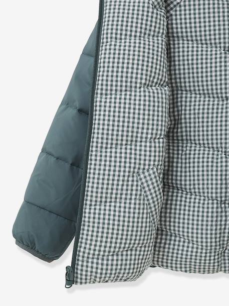 Reversible Lightweight Jacket for Girls, CYRILLUS green - vertbaudet enfant 