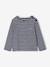 Sailor-Like Top, Long Sleeves, for Girls navy blue+olive - vertbaudet enfant 