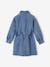 Denim Dress for Girls medium blue - vertbaudet enfant 